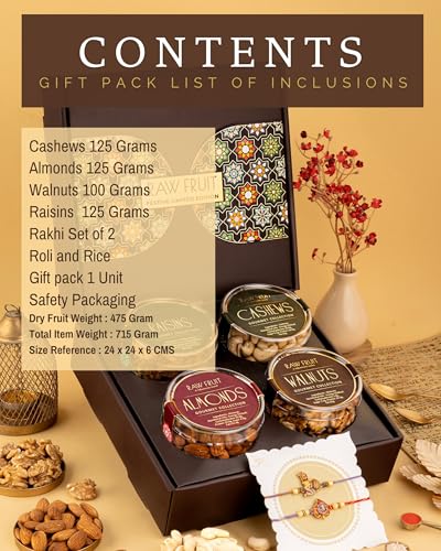 HyperFoods  Rakhi Combo Pack Gift for Brother with Dryfruits